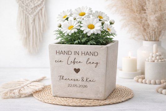 Blumentopf "Hand in Hand"