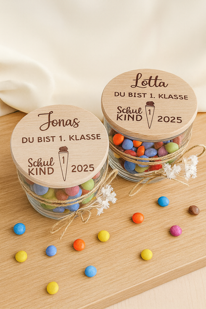 Vorratsglas- Einschulung