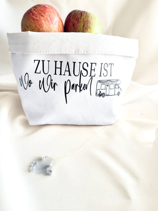 Brotkorb-Zuhause ist wo wir parken