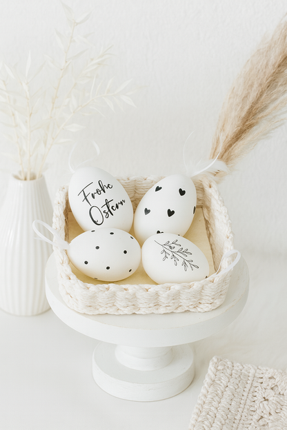 Ostereier mit Ostermotiv