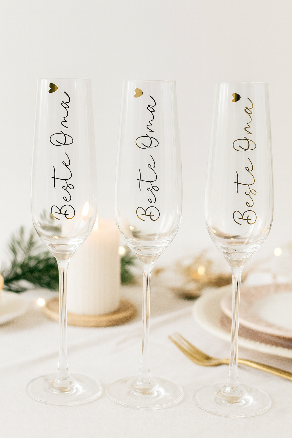 Sektglas „beste Oma“