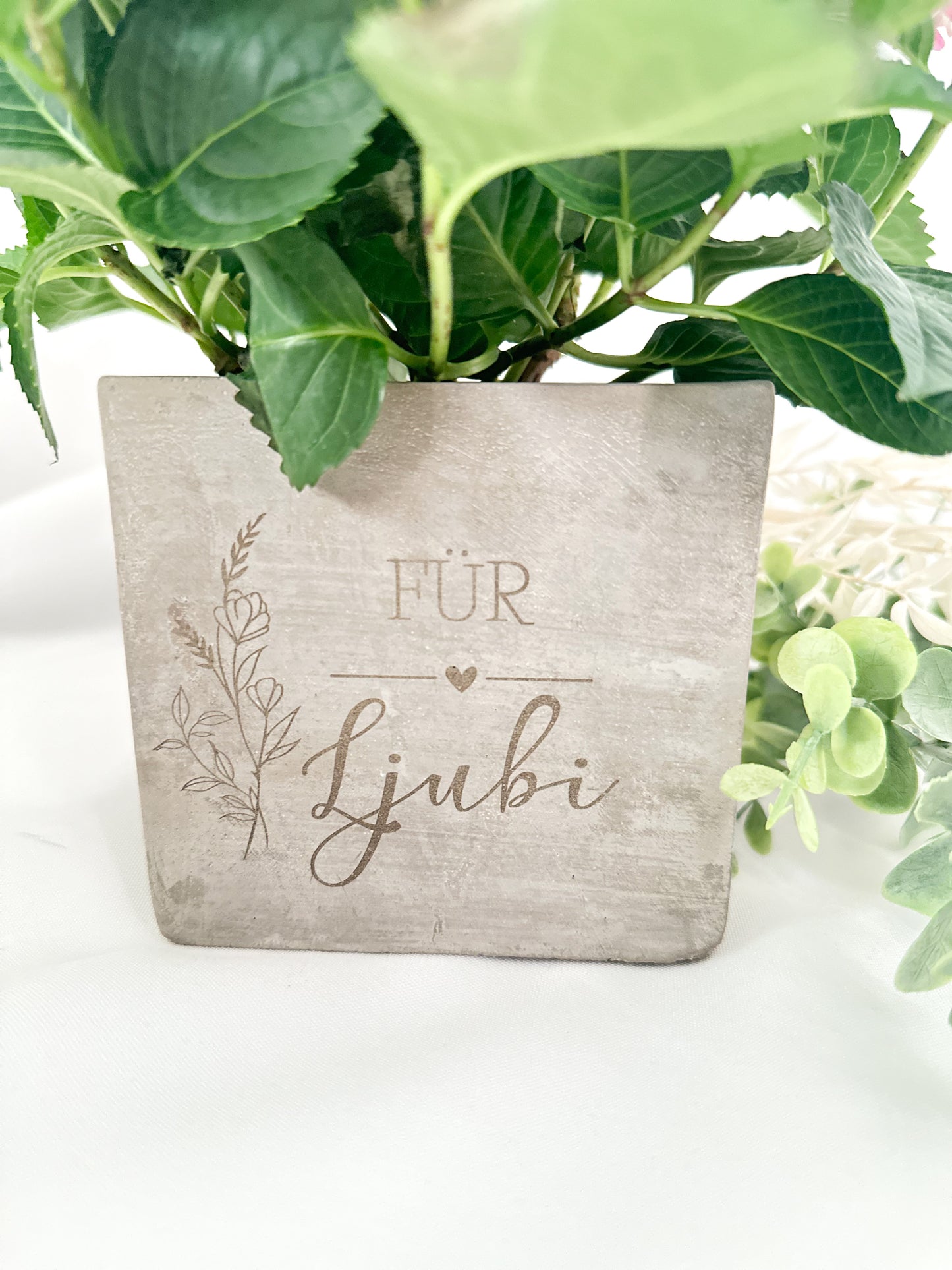 Blumentopf personalisert mit Name