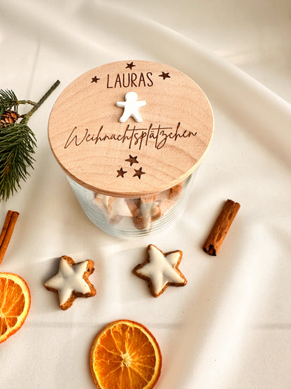 Vorratsglas-Weihnachtsplätzchen