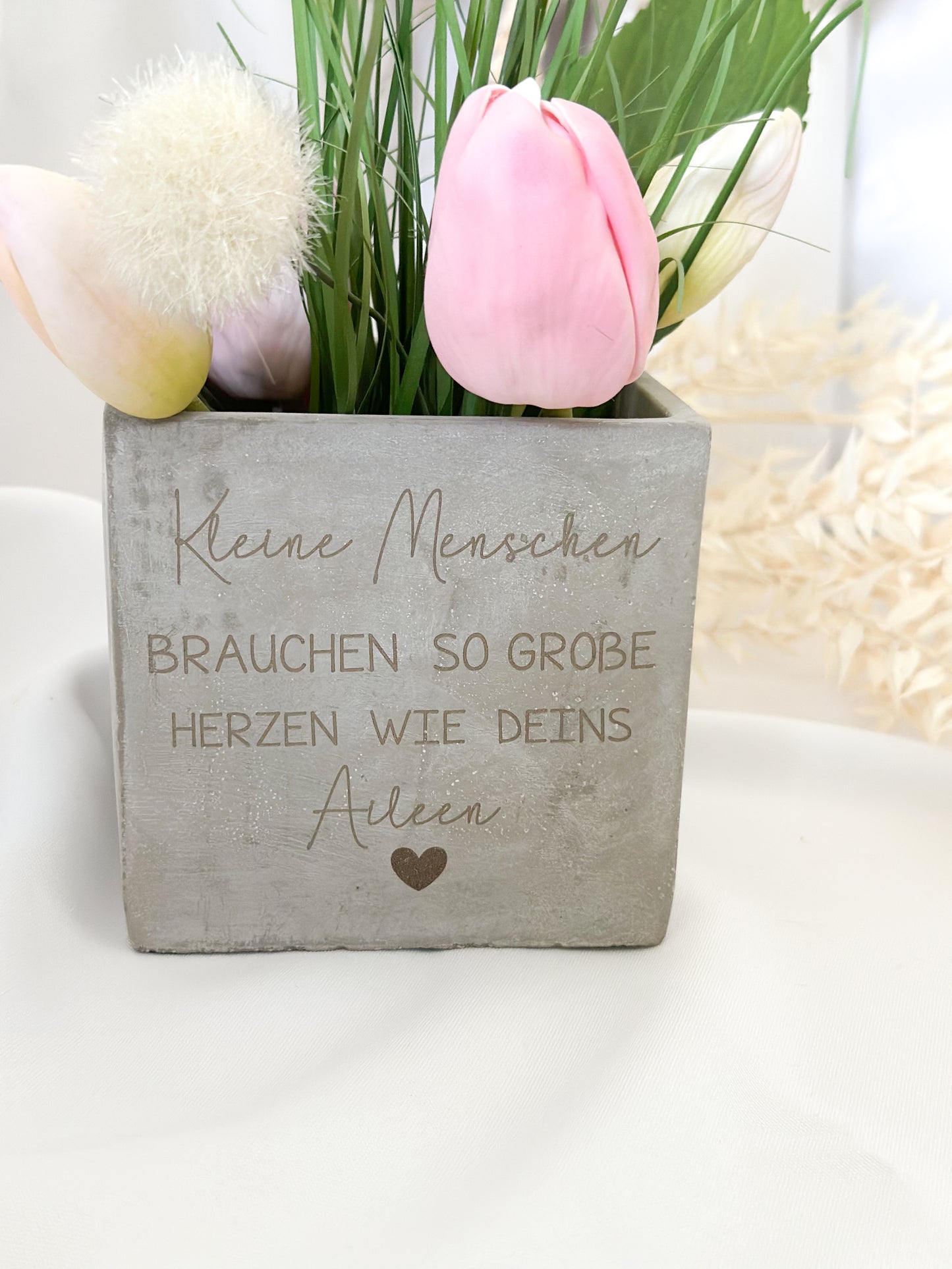 Blumentopf-Lehrer-Kleine Menschen