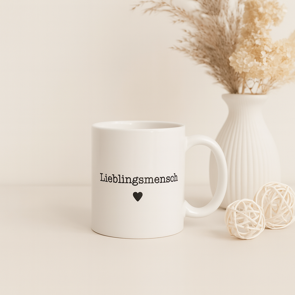 Keramik Tasse „Lieblingsmensch“