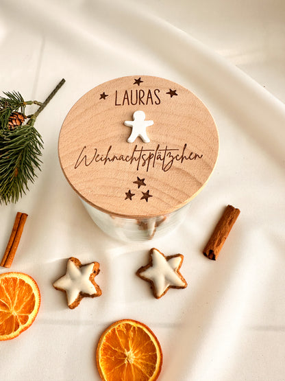 Vorratsglas-Weihnachtsplätzchen