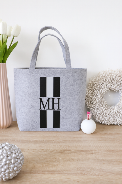 Filz Tasche mit Initialen
