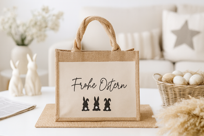 Jutetasche Ostern