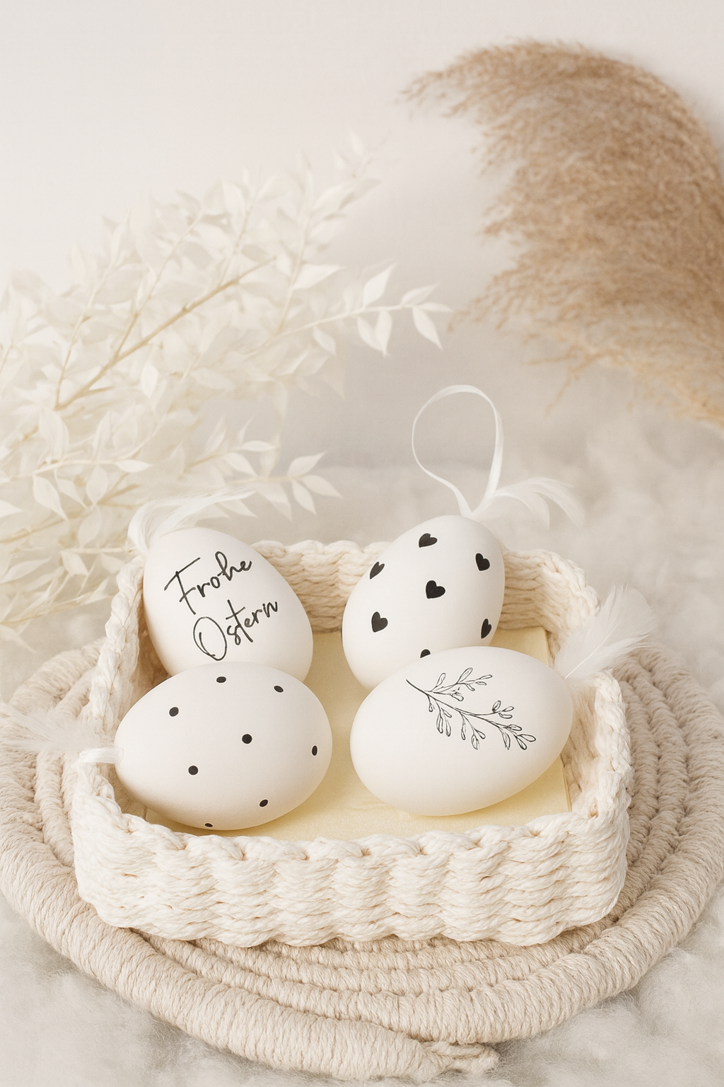 Ostereier mit Ostermotiv