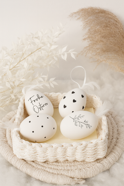 Ostereier mit Ostermotiv