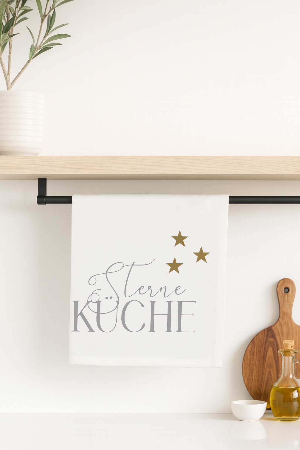 Geschirrtuch mit Spruch