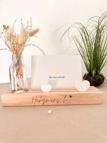 Kartenständer -Herzmensch