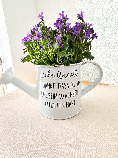 Personalisierte Gießkanne mit Spruch