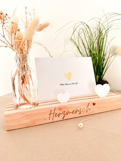 Kartenständer -Herzmensch