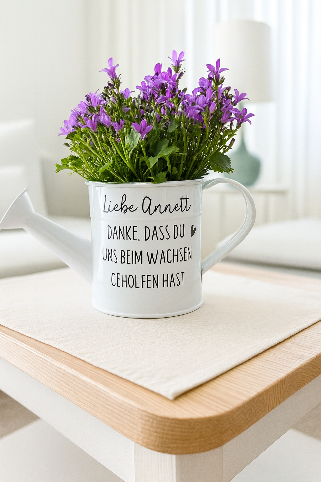 Personalisierte Gießkanne mit Spruch