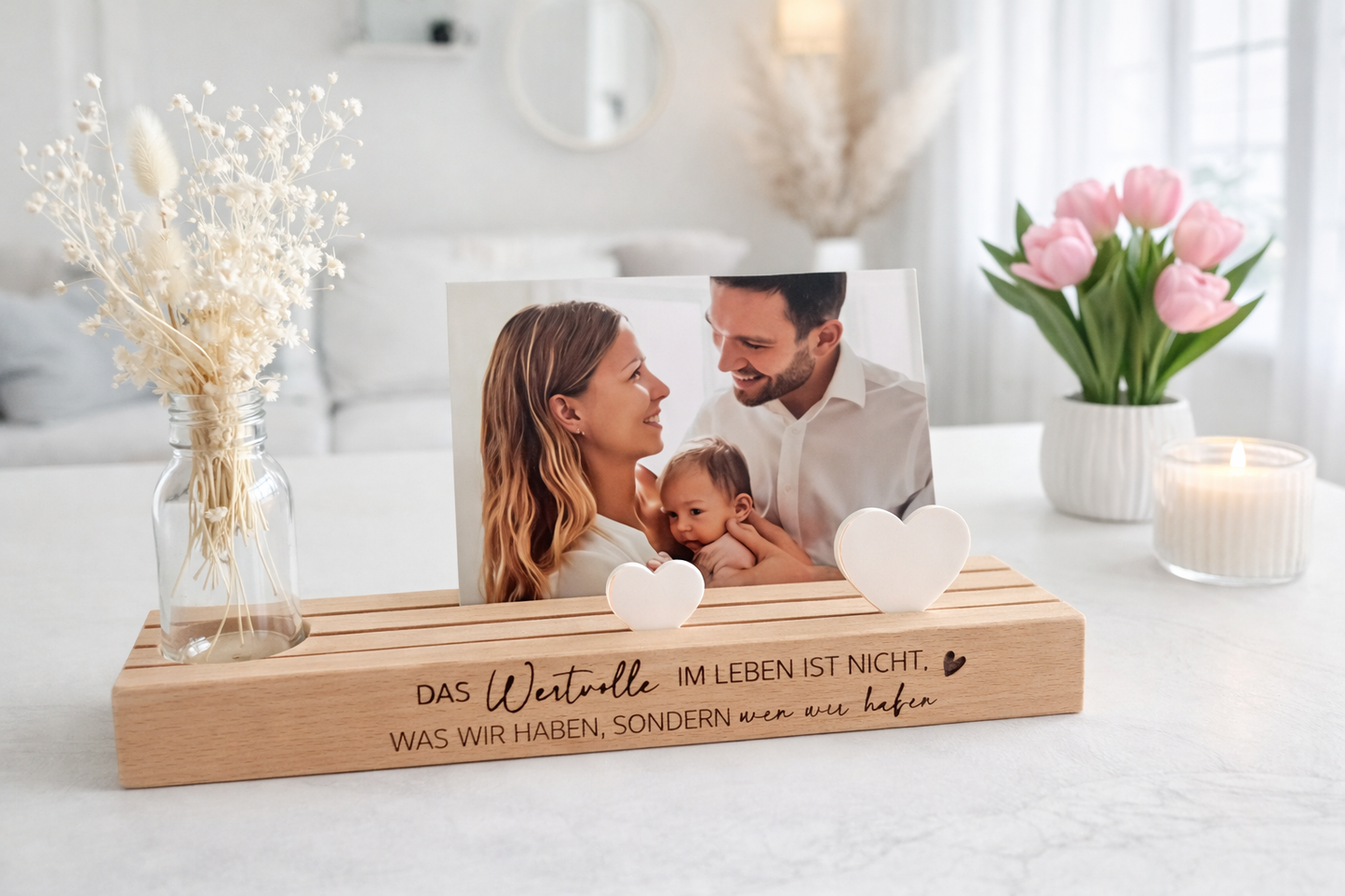 Kartenständer-Das Wertvolle in Leben ist...