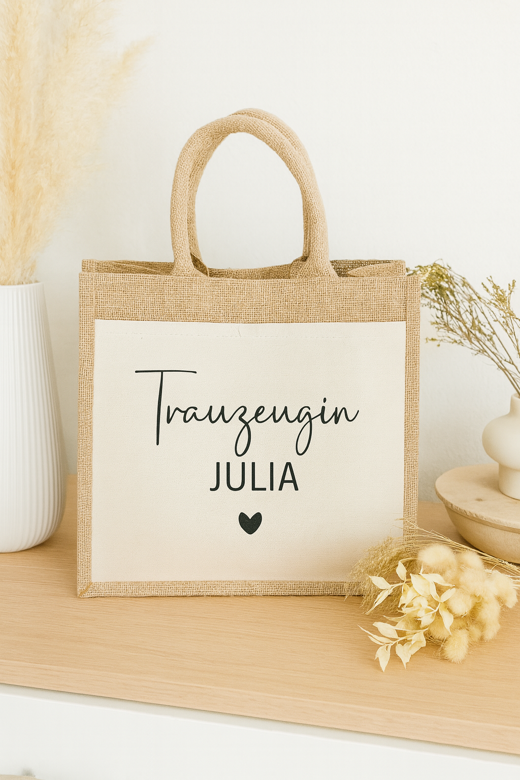 Personalisierte Jutetasche“Trauzeugin“