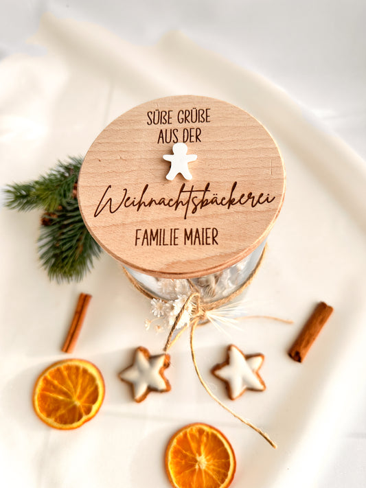 Personalisiertes Vorratsglas - Weihnachten