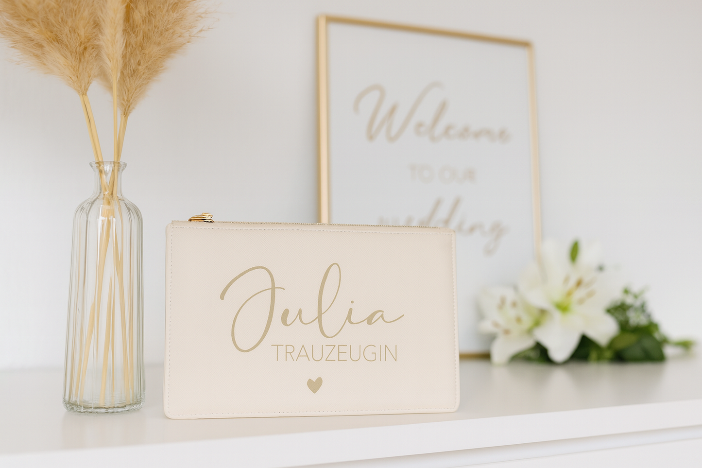 Personalisierte Clutch Trauzeugin