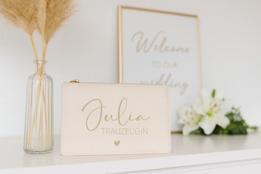 Personalisierte Clutch Trauzeugin