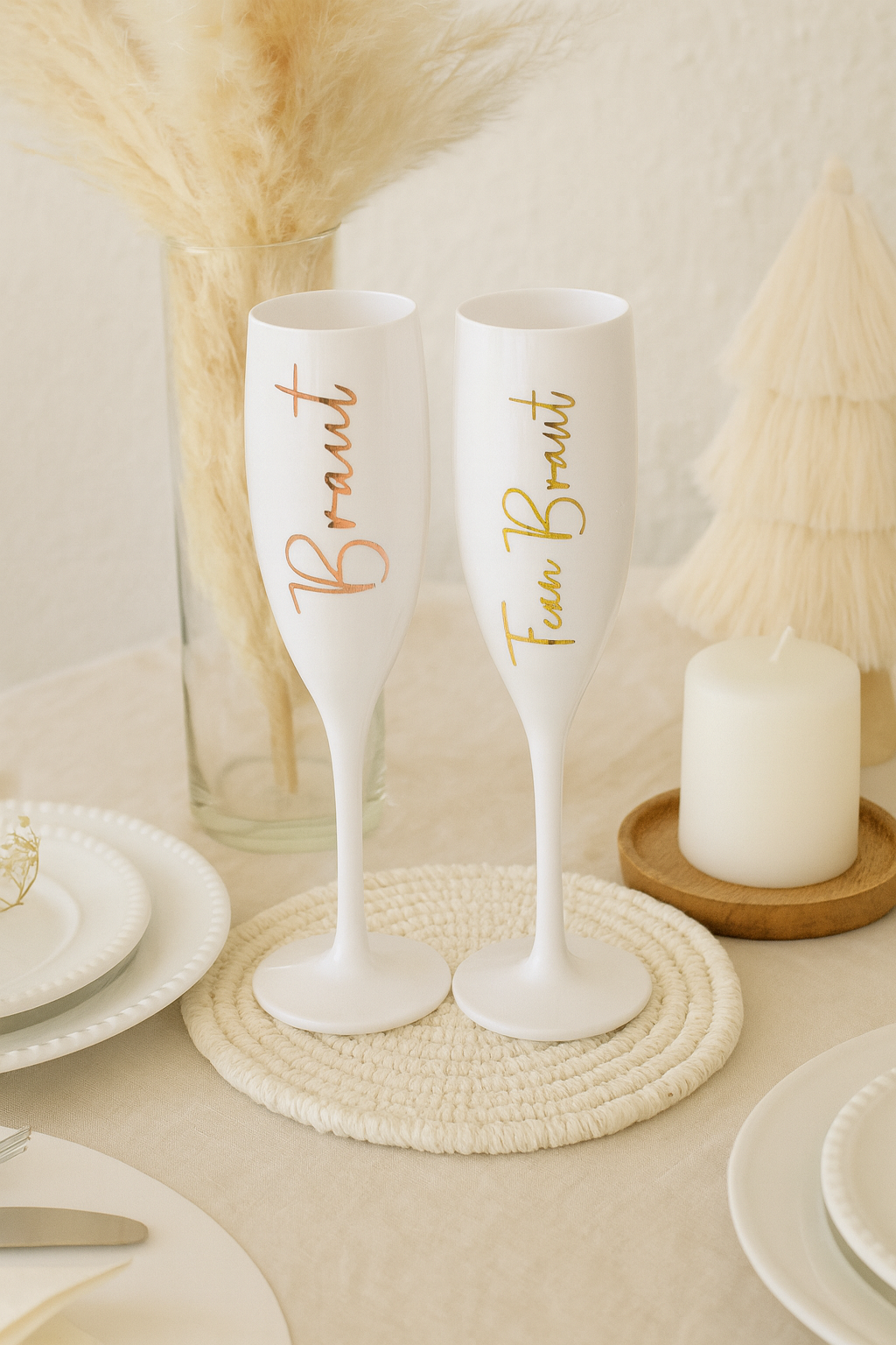 Sektglas „Braut und Team Braut“ JGA