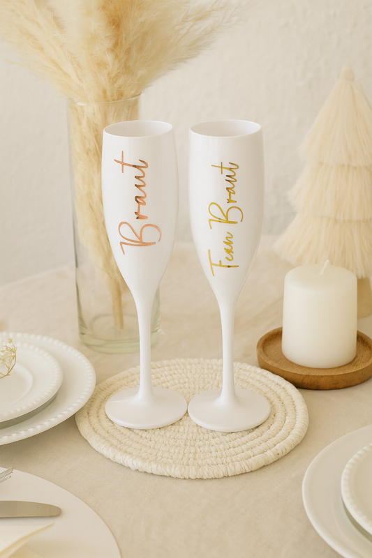 Sektglas „Braut und Team Braut“ JGA