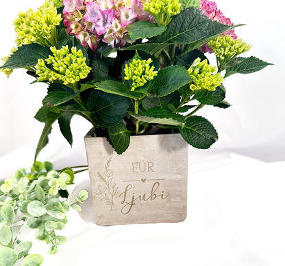 Blumentopf personalisert mit Name