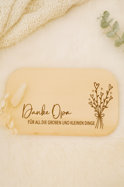 Brettchen "Danke Opa"