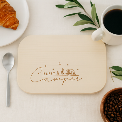 Brettchen   "Happy Camper"