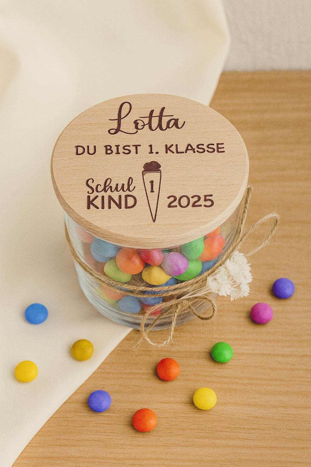 Vorratsglas- Einschulung