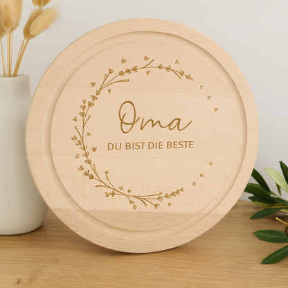 Brettchen " Oma du bist die Beste"