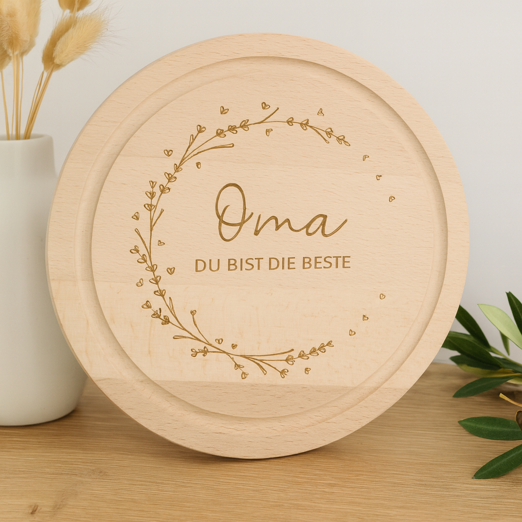 Brettchen " Oma du bist die Beste"