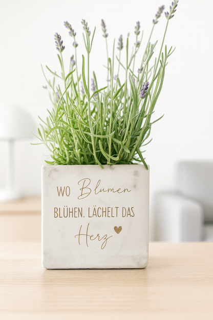 Blumentopf- "wo Blumen blühen"