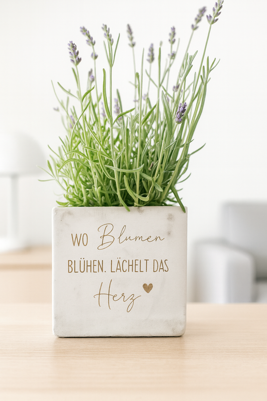 Blumentopf- "wo Blumen blühen"
