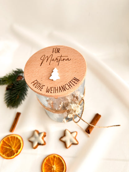 Vorratsglas-Frohe Weihnachten