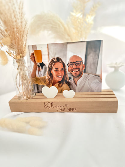 Kartenständer "Kollegin mit Herz"
