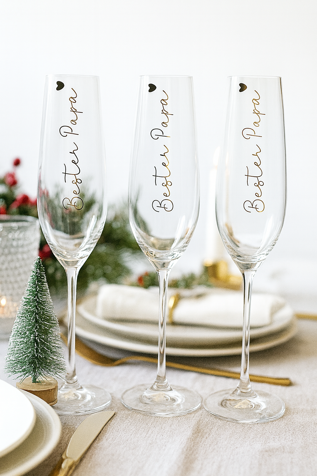 Sektglas „bester Papa“