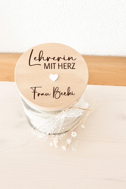 Vorratsglas-Lehrerin / Erzieherin