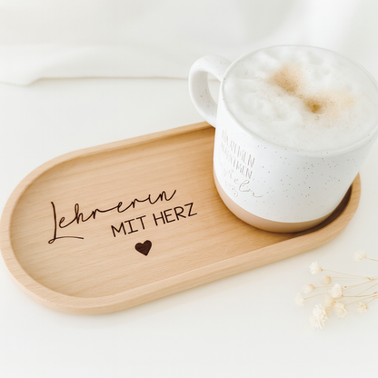 Tablett-Lehrerin mit Herz