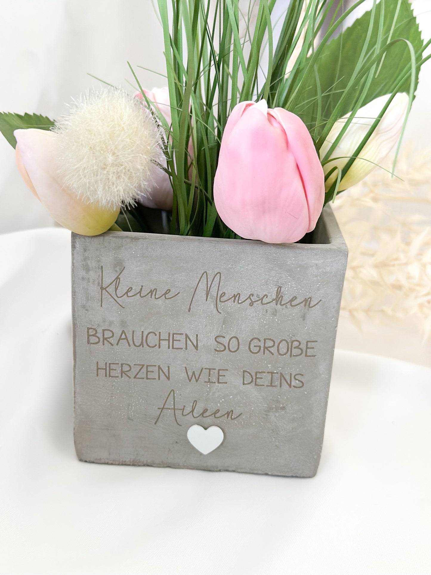 Blumentopf-Lehrer-Kleine Menschen