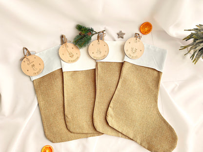 Nikolausstiefel mit Namensanhänger