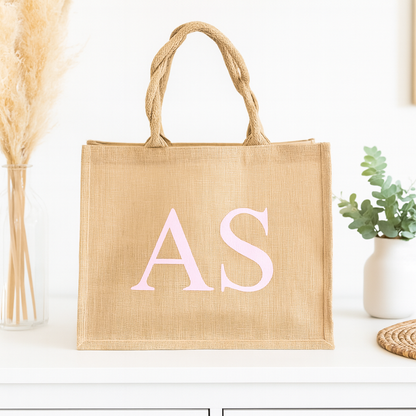 Jute Tasche Initalen