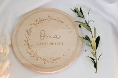 Brettchen " Oma du bist die Beste"