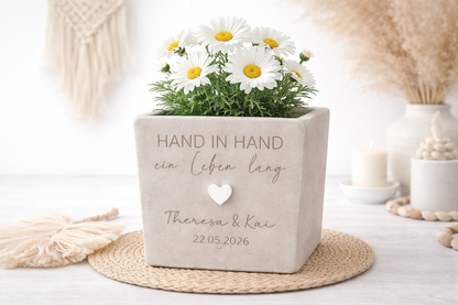 Blumentopf "Hand in Hand"