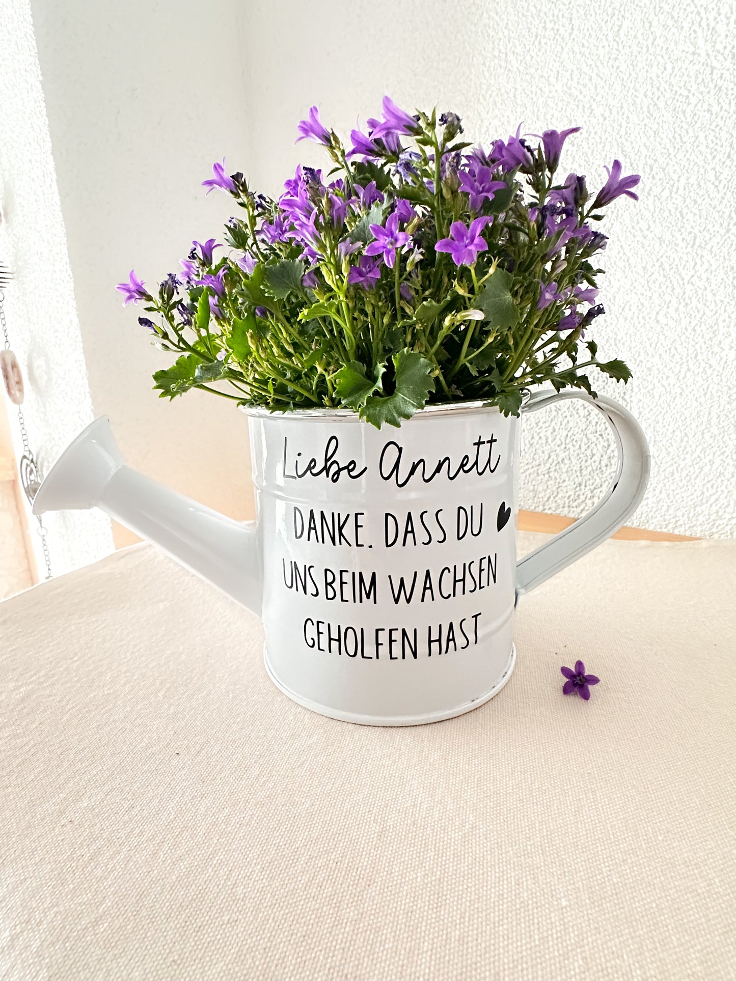Personalisierte Gießkanne mit Spruch