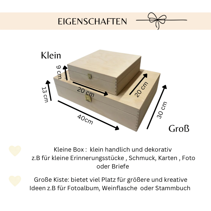 Erinnerungskiste Kranz Geburt