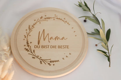 Brettchen " Mama du bist die Beste"