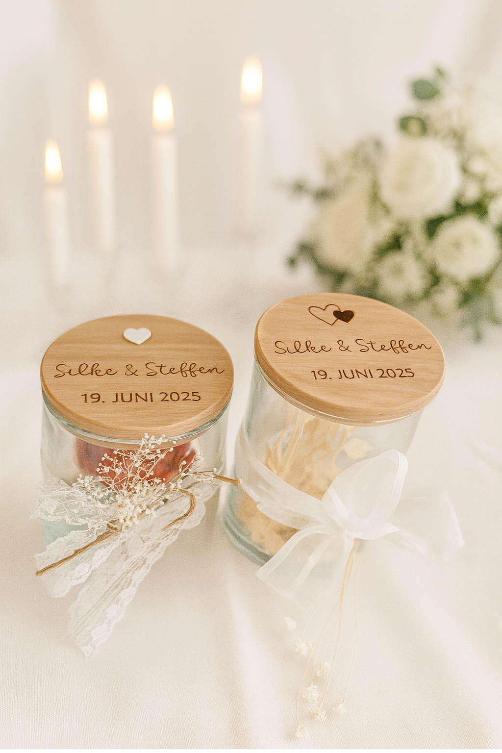 Vorratsglas- Hochzeit