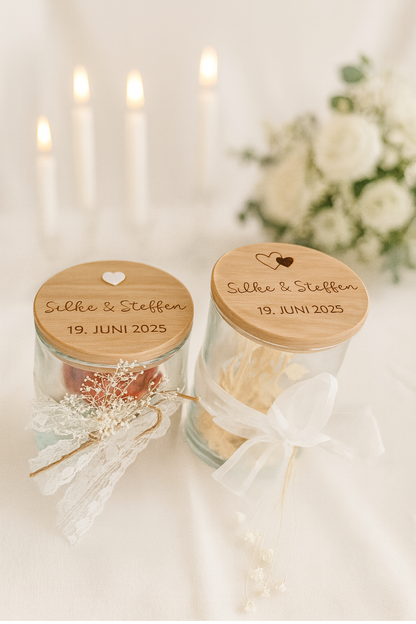 Vorratsglas- Hochzeit