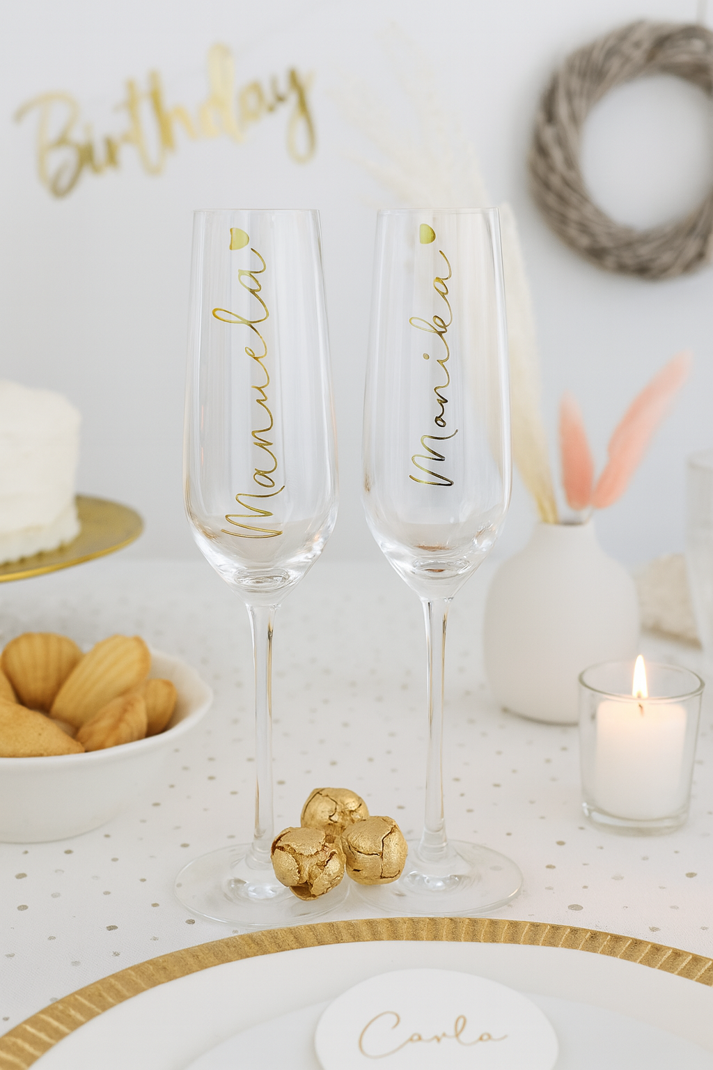 Sektglas personalisiert mit Name